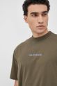 militarny Liu Jo t-shirt bawełniany M122P204JEANSTEE