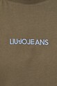 Liu Jo t-shirt bawełniany M122P204JEANSTEE M122P204JEANSTEE zielony