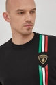 czarny Lamborghini t-shirt bawełniany