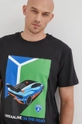 czarny Lamborghini t-shirt bawełniany