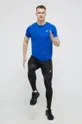 Asics t-shirt do biegania niebieski