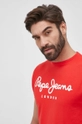 κόκκινο Μπλουζάκι Pepe Jeans Original Stretch N