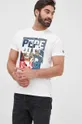 λευκό Βαμβακερό μπλουζάκι Pepe Jeans Ainsley