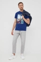 Pepe Jeans t-shirt bawełniany AINSLEY granatowy