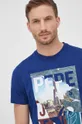 mornarsko modra Bombažen t-shirt Pepe Jeans Ainsley