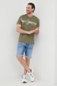 Pepe Jeans t-shirt bawełniany ALERON oliwkowy