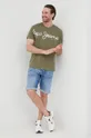 Βαμβακερό μπλουζάκι Pepe Jeans Aleron πράσινο