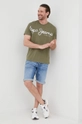 Pepe Jeans t-shirt bawełniany ALERON zielony