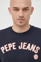 σκούρο μπλε Βαμβακερό μπλουζάκι Pepe Jeans Alessio