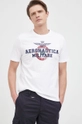 Aeronautica Militare t-shirt bawełniany biały