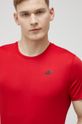 czerwony 4F t-shirt treningowy
