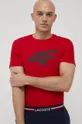 červená Bavlnené tričko 4F