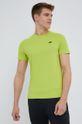 4F t-shirt do biegania żółto - zielony
