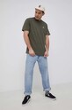 Vans tricou din bumbac VN0A3CZEKCZ1 verde SS22