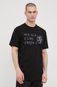 Vans t-shirt bawełniany VN0A7SMZBLK1 czarny SS22