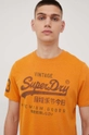 żółty Superdry t-shirt