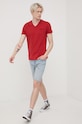 Superdry t-shirt bawełniany M1011170A.6CY czerwony SS22