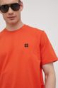 mandarinková Bavlněné tričko Superdry