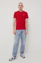 Bavlnené tričko Superdry červená