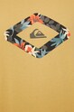 Quiksilver t-shirt bawełniany żółty EQYZT06664