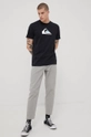 Quiksilver t-shirt bawełniany czarny