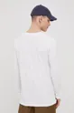 Βαμβακερή μπλούζα με μακριά μανίκια Quiksilver λευκό