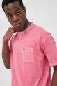 ružová Bavlnené tričko Lyle & Scott