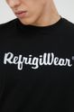 czarny RefrigiWear t-shirt bawełniany