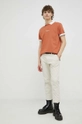 G-Star Raw t-shirt in cotone arancione