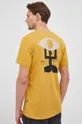 żółty G-Star Raw t-shirt bawełniany D21227.336 Męski