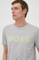 siva Bombažen t-shirt BOSS Boss Athleisure