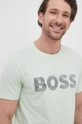 πράσινο Βαμβακερό μπλουζάκι BOSS Boss Athleisure