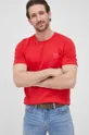 κόκκινο Βαμβακερό μπλουζάκι BOSS Boss Casual
