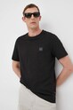 BOSS t-shirt bawełniany BOSS ORANGE 50467926 czarny 50467926