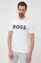 λευκό Βαμβακερό μπλουζάκι BOSS Boss Casual