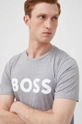 γκρί Βαμβακερό μπλουζάκι BOSS Boss Casual