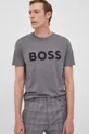 γκρί Βαμβακερό μπλουζάκι BOSS Boss Casual