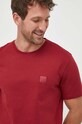 Odzież BOSS Orange t-shirt bawełniany 50472584 bordowy