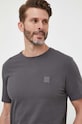 BOSS t-shirt bawełniany BOSS ORANGE szary 50472584