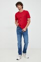 BOSS t-shirt bawełniany BOSS ORANGE 50472584 czerwony AA00