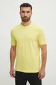 Μπλουζάκι BOSS BOSS ORANGE κίτρινο