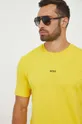 żółty BOSS t-shirt BOSS ORANGE