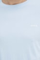 Bavlněné tričko HUGO modrá 50466158