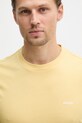 HUGO T-shirt męski bawełniany Dero222 żółty 50466158