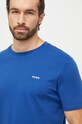 Odzież HUGO t-shirt bawełniany 50466158 niebieski
