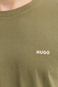 HUGO t-shirt bawełniany 50466158 zielony