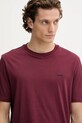 HUGO t-shirt bawełniany bordowy 50466158
