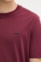 HUGO t-shirt bawełniany 50466158 bordowy