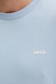 Bombažna kratka majica HUGO 50466158 modra