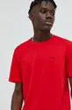 červená Bavlnené tričko HUGO